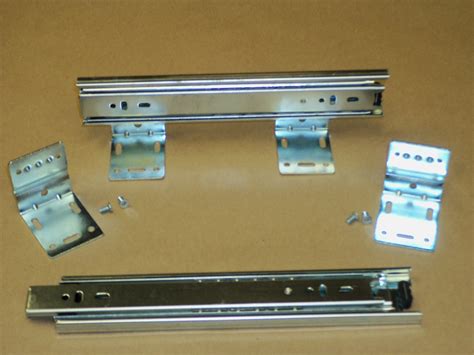 cabinet slider front mounting brackets|cabinet drawer glide replacement brackets.